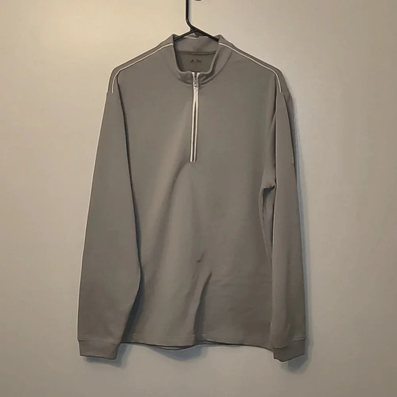 Men's size medium ADIDAS golf pullover long sleeve gray LOT B11 - Picture 1 of 4